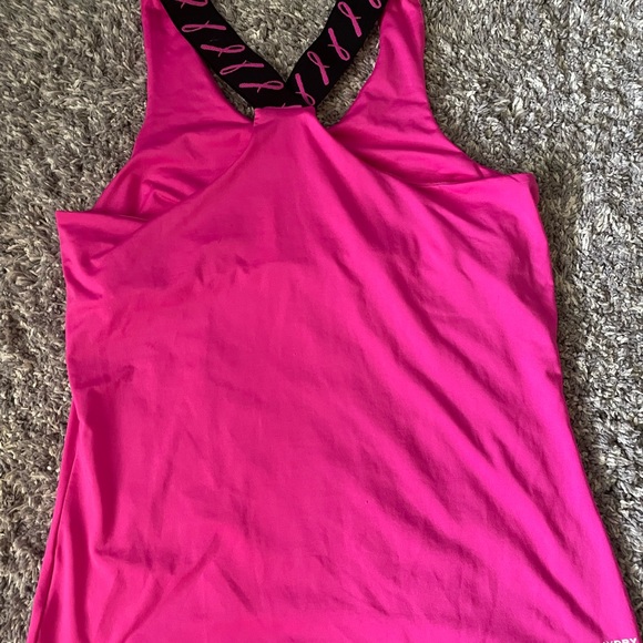 Women’s Pink Breast Cancer Active Tank Top Reebok Medium - Picture 2 of 3